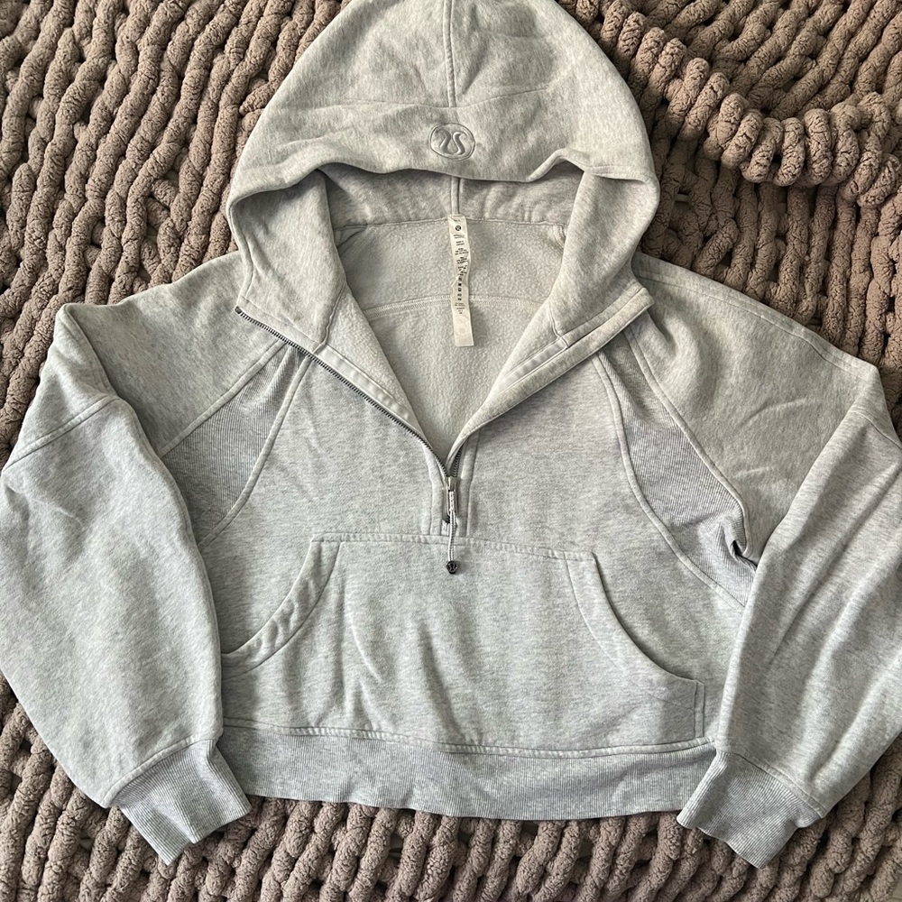 Lululemon Athletica Gray Half Zip Scuba